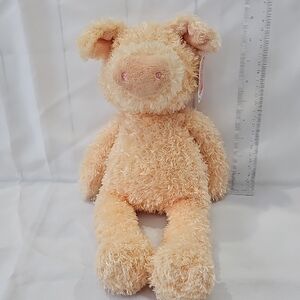 Gund Wilda Pig Style Number 319627 Vintage Peach Plush Pig Toy